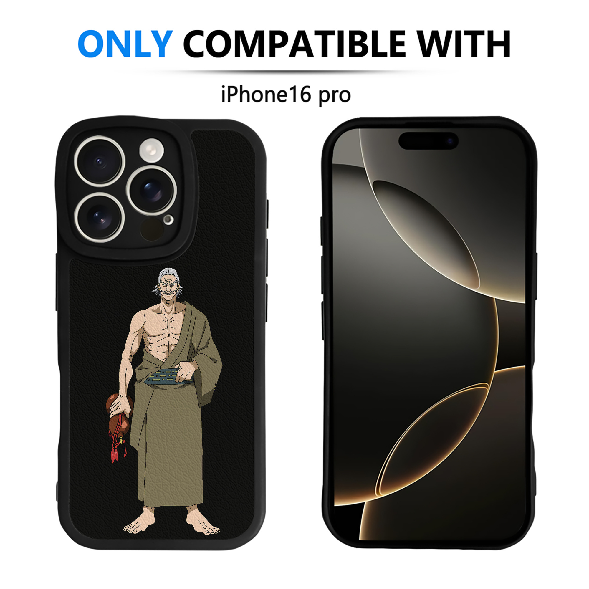 （画像用） 呪術廻戦 Jujutsu Kaisen 【iPhone 16シリーズ対応】シリコンスマホケース（レザー調） 材質：シリコン
